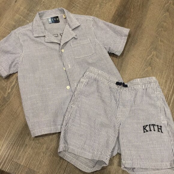 Kith Seersucker Havana Shirt + Short 4/5 - Picture 4 of 6